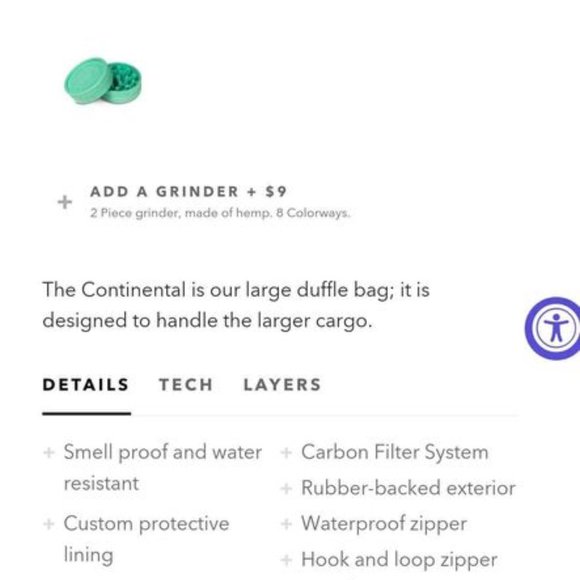 Revelry The Continental - Smell Proof Large Duffle - Picture 8 of 8